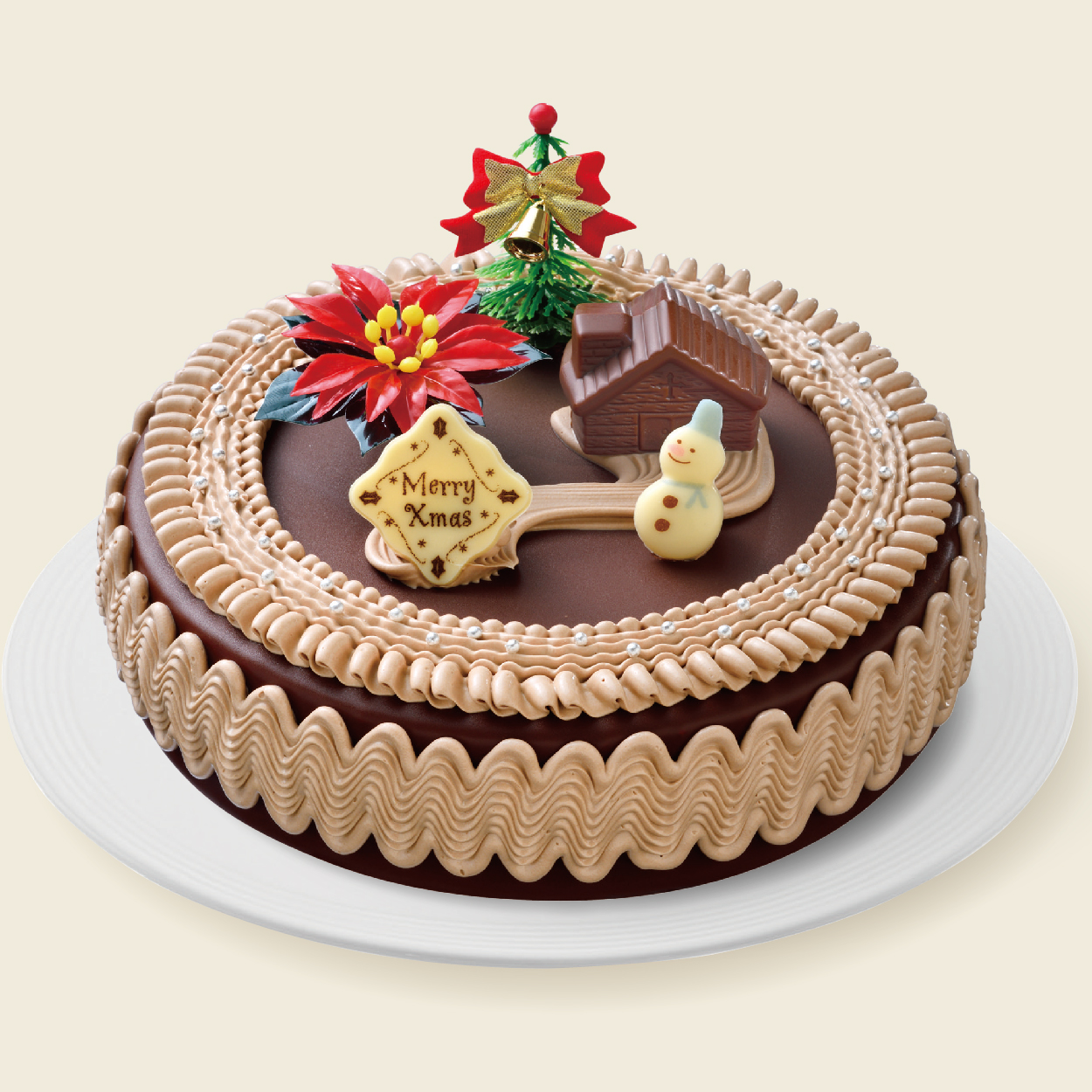 【クリスマス】ヤマザキ　クリスマス　チョコケーキ6号　【A1043】 商品サムネイル